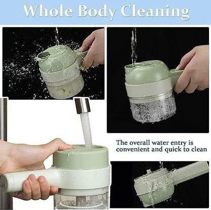 4 in 1 Portable Electric Vegetable Cutter Set