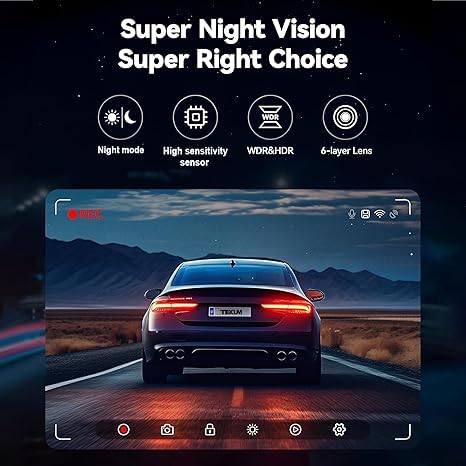 Camera, 2K Quad HD with 6-Glass Lens