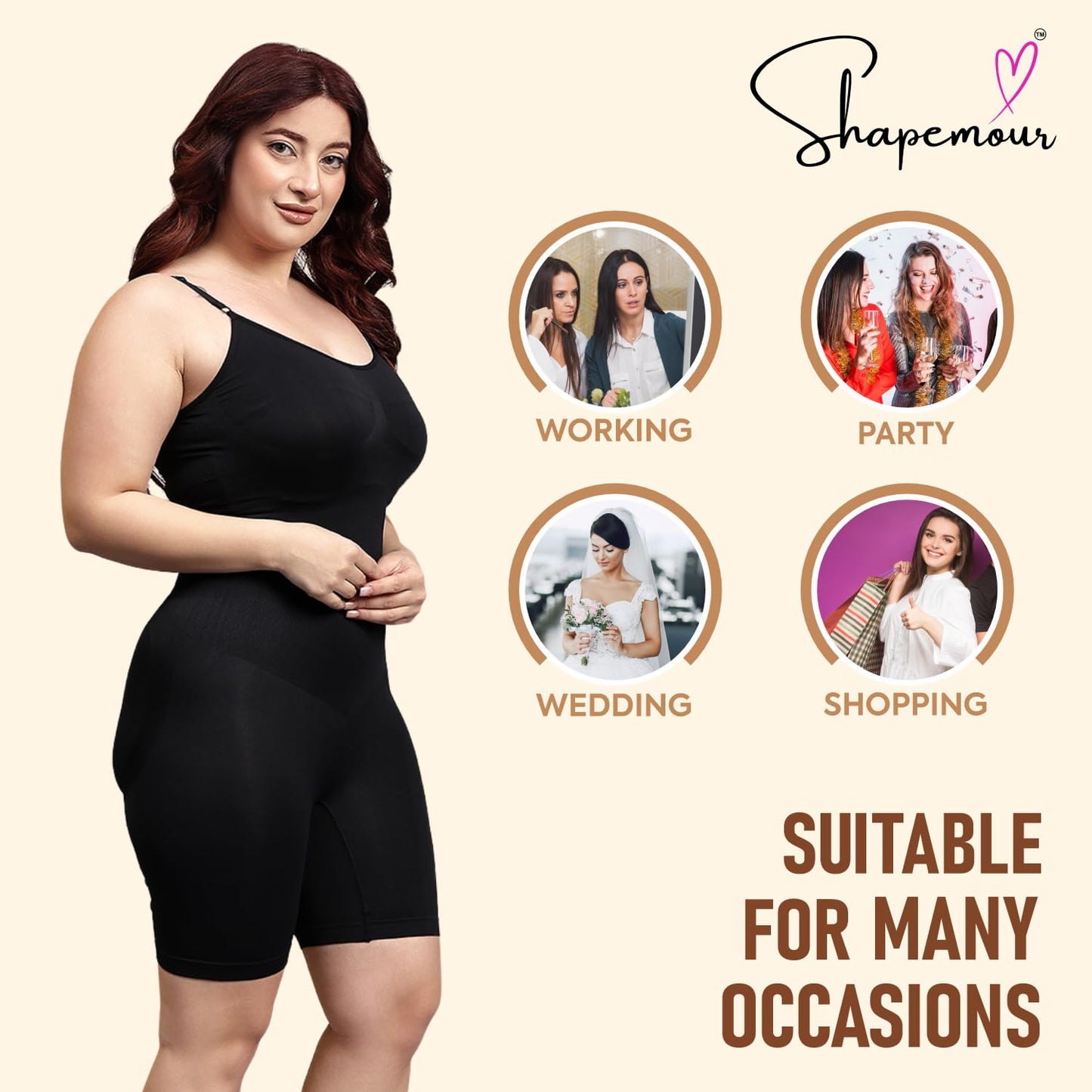 Mid Thigh Bodysuit Bodyshaper